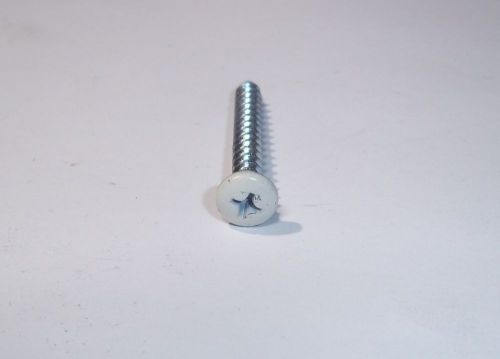 10 X 1-1/2&#034; PHILLIPS PAN SHEET METAL SCREW (PH PN SMS)  COLOR = WHITE