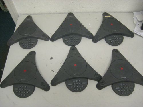 Lot of (6) POLYCOM SOUNDSTATION (2201-03308-001) PART OR REPAIR