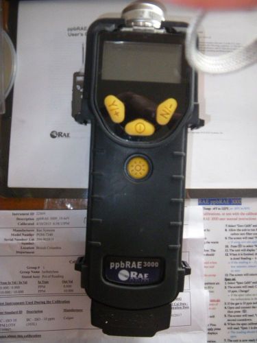 RAE 3000 PGM 7340 VOC  Meter c/w Accessories Recalibrated ppmRAE 3000