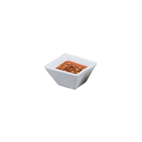 American Metalcraft CSC20 Square Porcelain 2 Oz Sauce Cup - 36 / CS