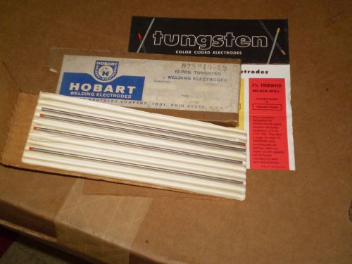 Hobart 873610-52 2% thoriated tungsten 3/32&#034; x 7&#034; 4 pieces welding electrode for sale