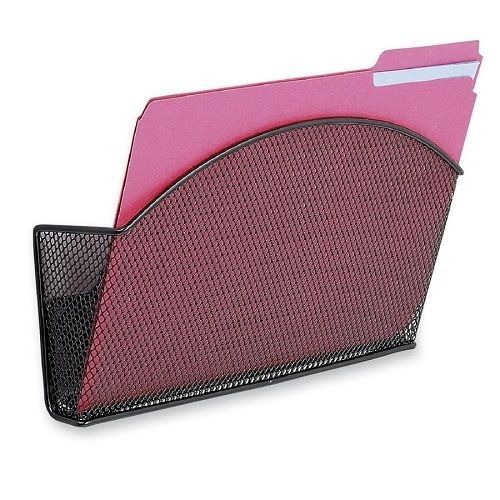 Wall mount file pocket basket Organizer legal sz magazi folder holder NIB OFFICE