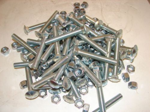 SHAKER SCREEN CARRIAGE BOLT 1/2&#034; X 3-1/2&#034; USS W/ HEX NUT (LOT OF 50) ***NIB***