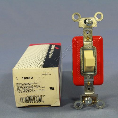 Cooper ivory spdt double throw momentary contact toggle switch 20a 1995v boxed for sale