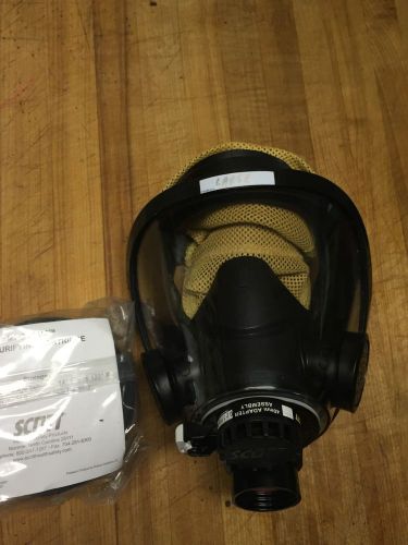 NEW SCOTT AV3000 &#034;SURESEAL&#034; SCBA MASK, Full Facepiece, 40mm Adapter, + Cartridge