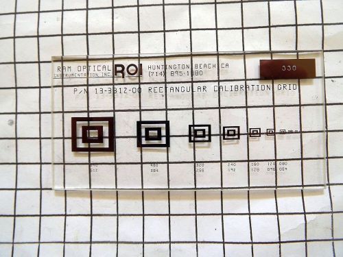 ROI Ram Optical OGP Rectangular Calibration Standard