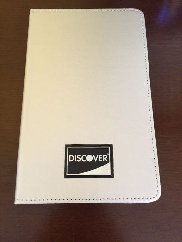 1x Silver Discover Guest Check Presenter Credit Card, Bill Receipt Holder