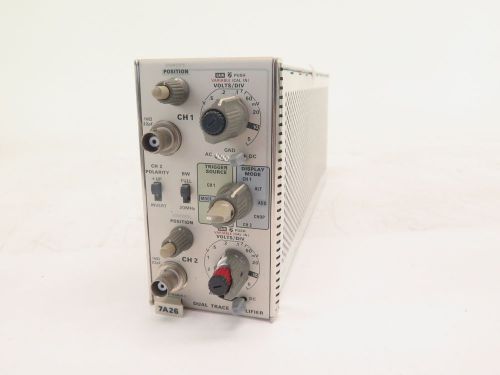 TEKTRONIX 7A26 DUAL TRACE AMPLIFIER for 7000 series OSCILLOSCOPES