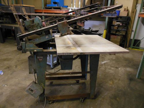 M&amp;m flat stock screen printer printing press poster with vacuum table - michigan for sale