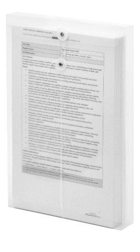 Lion String-A-Long Clear Poly Envelopes with Gusset, Legal, Top Load, 6 EA/Pack,