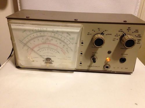 Vintage Heathkit IM-28 VTVM Vacuum Tube Voltmeter  + Bracket