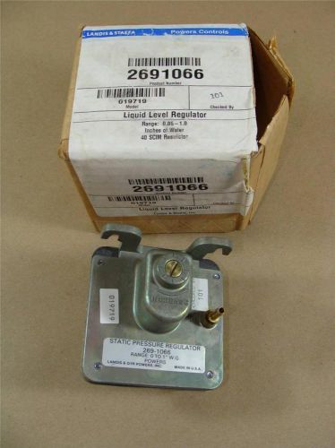 NEW SIEMENS POWERS LANDIS 269-1066 STATIC PRESSURE LIQUID LEVEL REGULATOR 0-1&#034; W