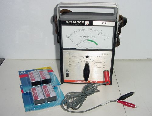 Vintage Reliace Electric Co. 638 Analog Vibration Level Meter