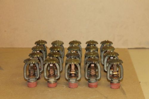 Fire sprinkler heads, 165 deg F fusable link, 1/2&#034; Upright, Bronze LD2 Lot of 20