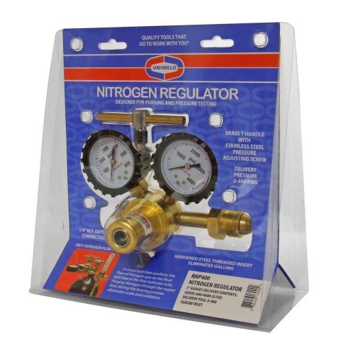 Uniweld RHP400 Nitrogen Regulator 0-400 PSIG brass NEW HVAC Air Conditioning