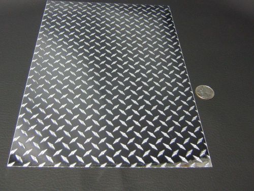 MINI Silver Diamond Plate Sign Vinyl  24&#034; x 30 Feet, Self-adhesive, LongLif