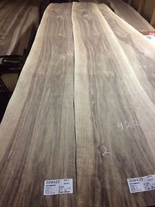 Wood Walnut Veneer 115X12  total 2pcs RAW VENEER  N422.