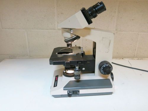 OLYMPUS BH-2 LAB MICROSCOPE WITH 1 OBJECTIVE LENS BHT BHTU W/ BINOCULAR HEAD