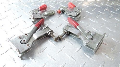 LOT OF 4 TOGGLE CLAMPS DE.STA.CO CARR LANE MODEL # 213-U 215-U