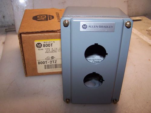 NEW ALLEN BRADLEY 2 UNIT DIE CAST PUSH BUTTON ENCLOSURE 800T-2TZ