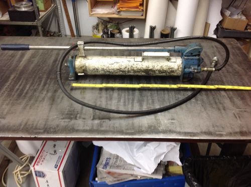 2-Stage Hydraulic Pump 4 Enerpac or SPX Cylinders 10k PSI, Hi Capacity Oil.