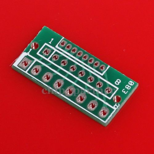 20pcs PinBoard 1.27MM 2.0MM 2.54MM 8Pin Converter for Wireless Module