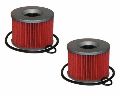 2 oil filters fit honda cb350 cb400 cb500 cb650 cb750   replaces hf401 kn401 for sale