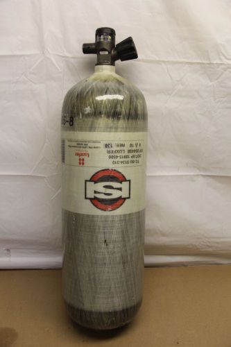 Luxfer 4500psi carbon scba air pack bottle cylinder tank 2010 mfg 60m msa scott for sale