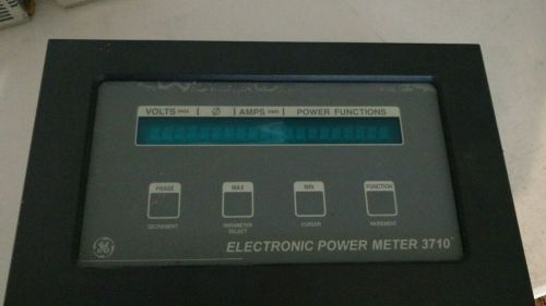 GE 3720 ACM Digital Electronic Power Monitor Meter  3-Phase