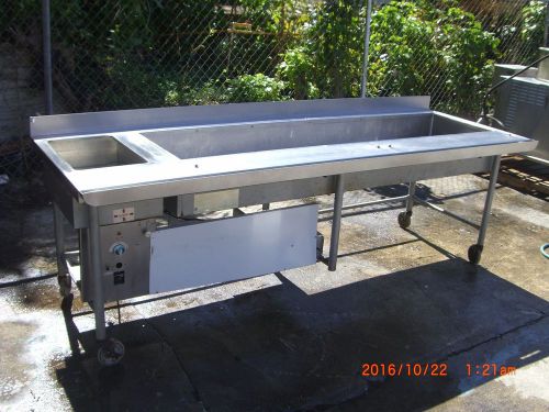 8&#039; long salad bar cold and hot and cold refrigeration