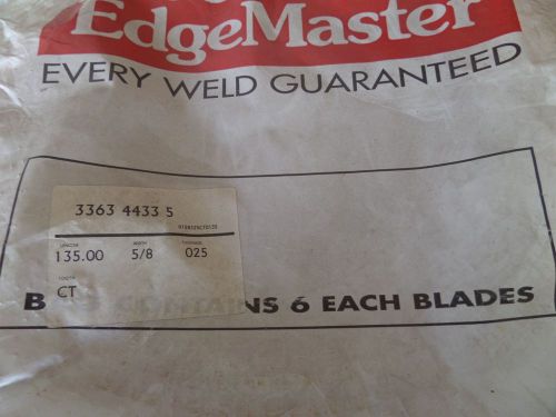 Lot of 8 Edgemaster Bandsaw Blades - 136&#034; x 5/8&#034; x .025&#034;