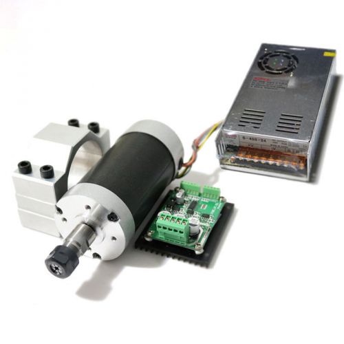 500w er11 12000RPM Brushless spindle motor&amp;MACH3 Driver&amp;power supply&amp;bracket CNC