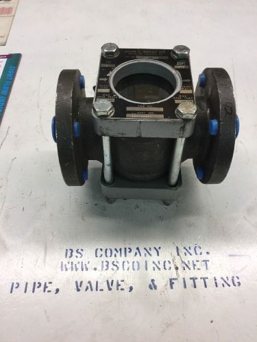 2&#034; 150 RF Flanged J.C. Ernst 316ss Drip Tube Sight Flow Indicator Mod: JCE 263