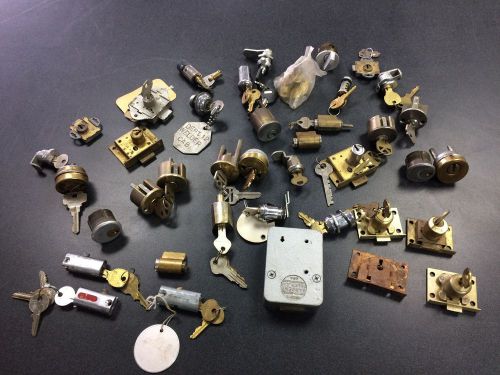 Locksmith-Student-Lot of Lock Cylilnders for Parts or Practice (5)