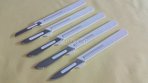 Dh brand set of 5 assorted sterile disposable scalpels #16 #20 #21 #22 #23, for sale