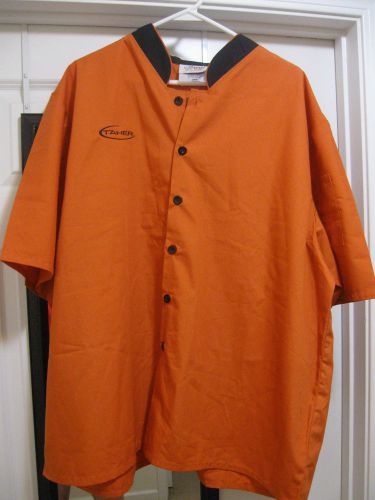 Happy Chief, Orange Button- Up, smock- 2XL