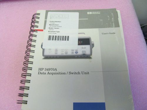 AGILENT HP 34970A DATA ACQUISITION/SWITCH UNIT USER&#039;S GUIDE, 434 PAGES