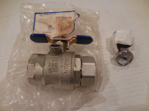 Watts Radiant D3515935-NB Ball Valve FBSP 1-1/2&#034; FNTP-B NEW IN BAG