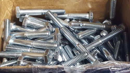 BRIGHTON BEST HEX CAP SCREW 1/4&#034;-20 X 1-3/4   GR 5 CARBON ZINC LOT 99