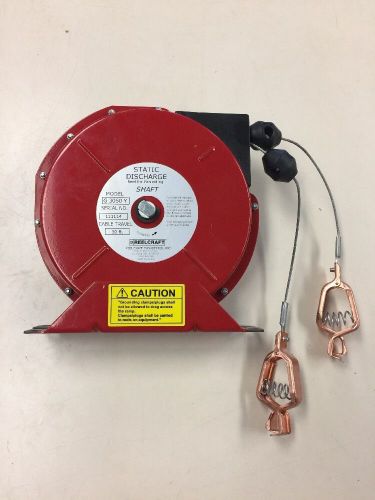 Reelcraft g 3050 y static discharge grounding reel 50ft. with cable y clip for sale