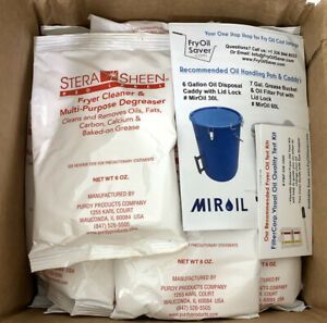 STERA SHEEN RED LABEL FRYER CLEANER &amp; MULTIPURPOSE DEGREASER 24 Packets/Case