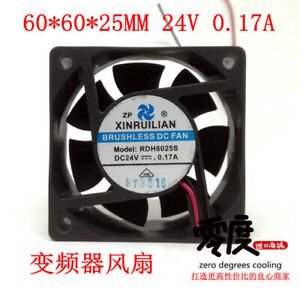 #LL 1PC NEW fan RDH6025S 24V 0.17A 6025 6CM  Free shipping