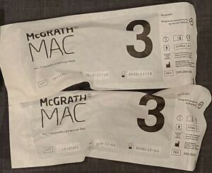 McGrath Covidien Laryngoscope MAC 3 Disposable Blade NEW
