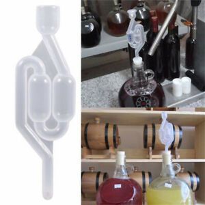 Homemade wine Vent Air lock Exhaust One-way Brew Wine Fermentation Airlock US