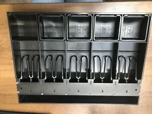 Cash Register Drawer Insert Tray with 5 Bill/5 Coin Compartments for Money