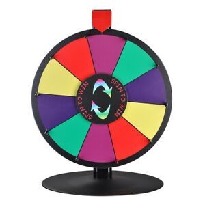 15IN Prize Wheel 10S Game Portable Trade Show Displays w/Base Accessories Office
