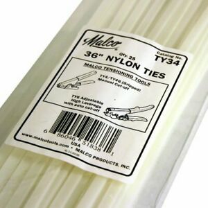 Malco TY34 36 in. Nylon Ties for Flex Duct Installations 25-Pack 25 Pack