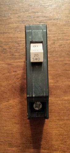 New 20 Amp Eaton Cutler Hammer 1 pole breaker ch120