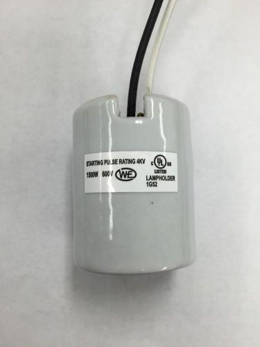 Mogul Mog Porcelain Starting Pulse Rating 4KV Socket 1500W 600V w/ Leads 25616