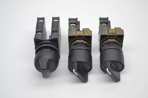 LOT 3 ALLEN BRADLEY ASSORTED 800F-X20D 800E-2X10 CONTACT SELECTOR SWITCH B380767